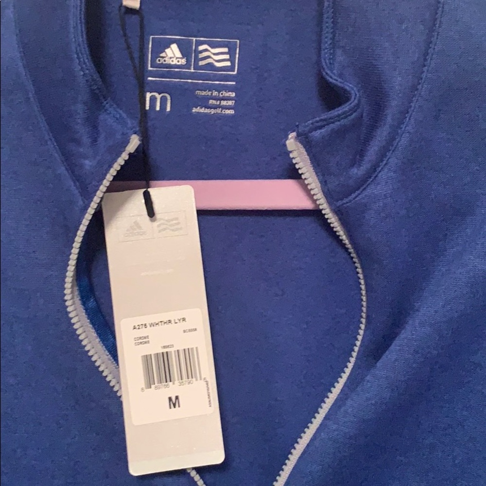 Adidas Boys Golf Quarter Zip - Picture 3 of 3